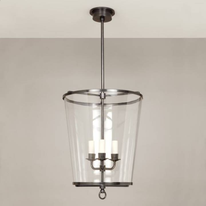 Picture of ZURICH LANTERN, SMALL, FIXED ROD, BRONZE, 3 LIGHTS
