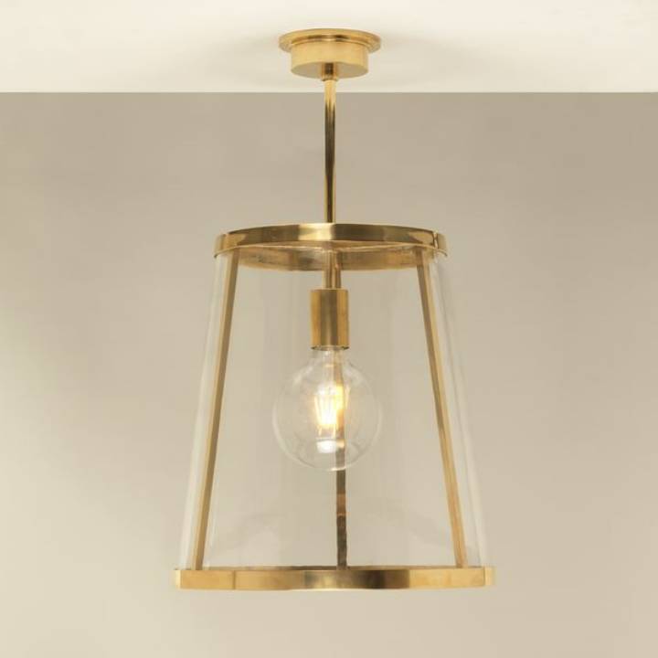 Picture of PETWORTH LANTERN, BRASS, 1 LIGHT