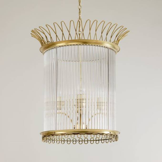 Picture of VARENNE LANTERN, BRASS, 4 LIGHTS