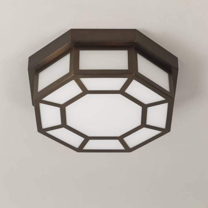 Picture of CATSKILL LED OCTAGONAL FLUSH MOUNT, SMALL, BRONZE