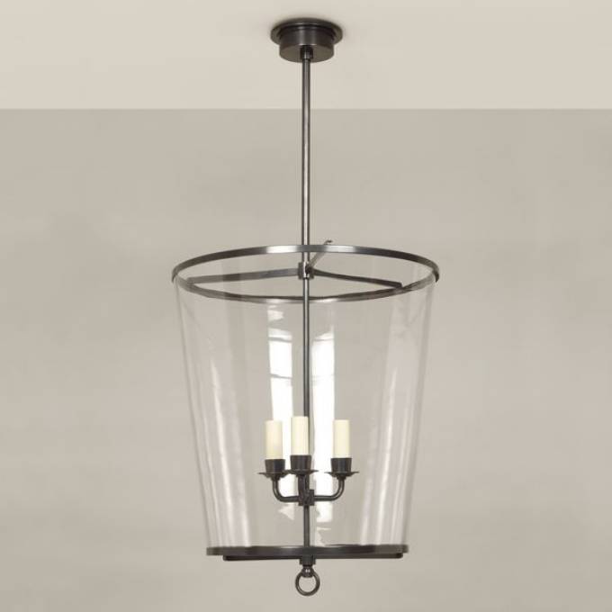 Picture of ZURICH LANTERN, LARGE, FIXED ROD, BRONZE, 3 LIGHTS