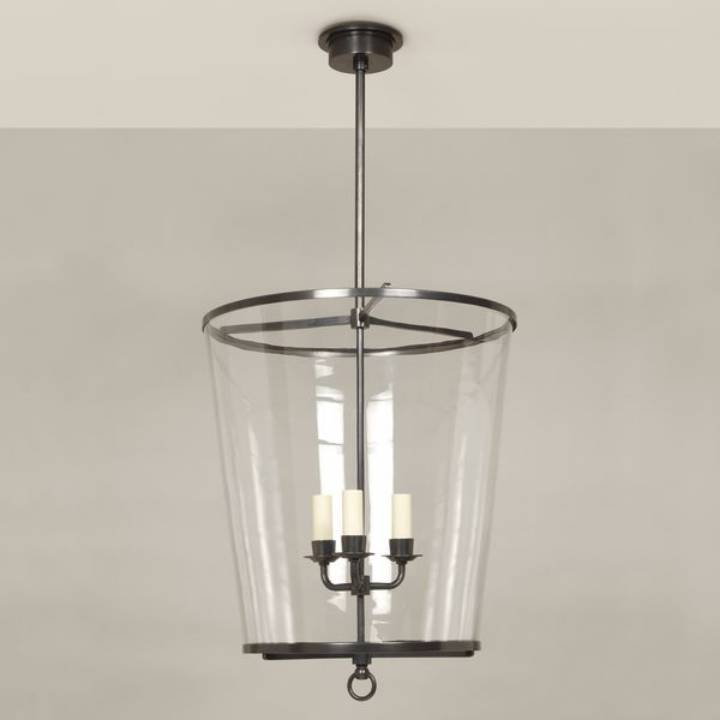 Picture of ZURICH LANTERN, LARGE, FIXED ROD, BRONZE, 3 LIGHTS