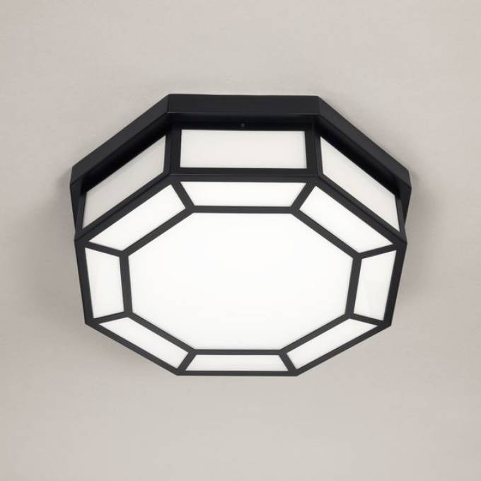 Picture of CATSKILL LED OCTAGONAL FLUSH MOUNT, LARGE, BRONZE, LED UNIT