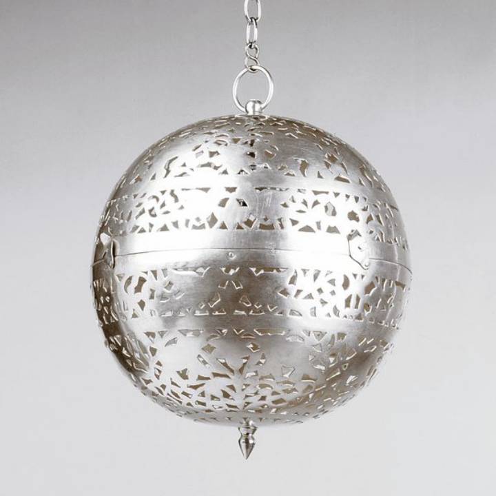 Picture of SHADOW BALL LIGHT, ANTIQUE SILVER, 1 LIGHT