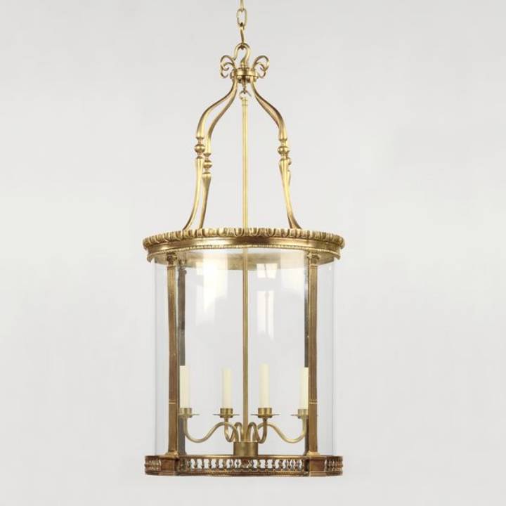 Picture of GLEDSTONE HALL LANTERN, BRASS, 4 LIGHTS