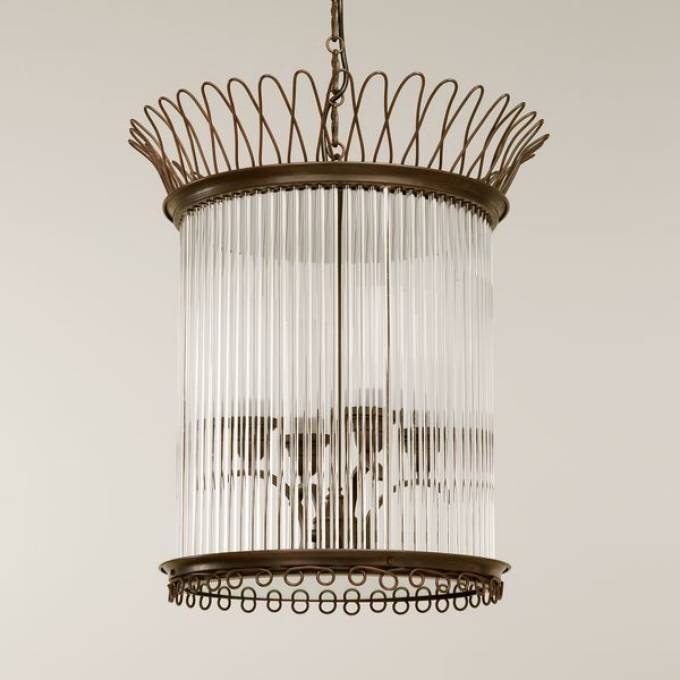 Picture of VARENNE LANTERN, BRONZE, 4 LIGHTS