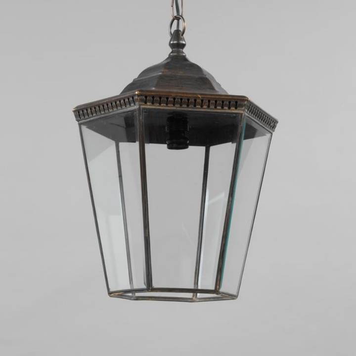 Picture of GEORGIAN PORCH LANTERN, LARGE, BRONZE, 1 LIGHT