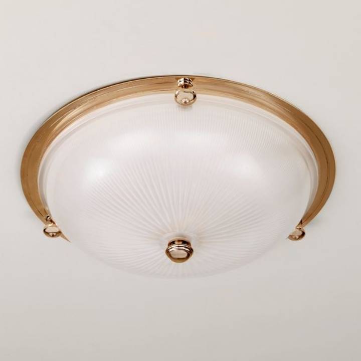 Picture of RADNOR FLUSH MOUNT CEILING FIXTURE, BRASS, 2 LIGHTS