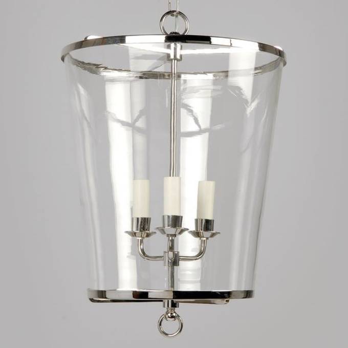 Picture of ZURICH LANTERN, LARGE, NICKEL, 3 LIGHTS