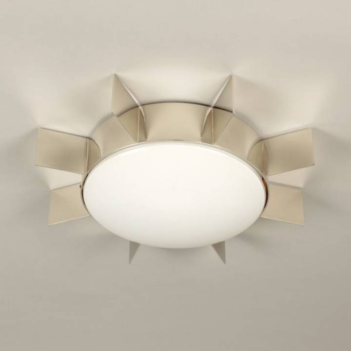 Picture of BELSAY LED FLUSH MOUNT, SMALL, NICKEL