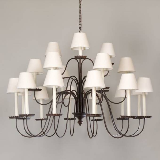 Picture of FONTEINNE CHANDELIER, RUST, 21 LIGHTS