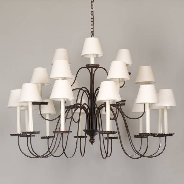 Picture of FONTEINNE CHANDELIER, RUST, 21 LIGHTS