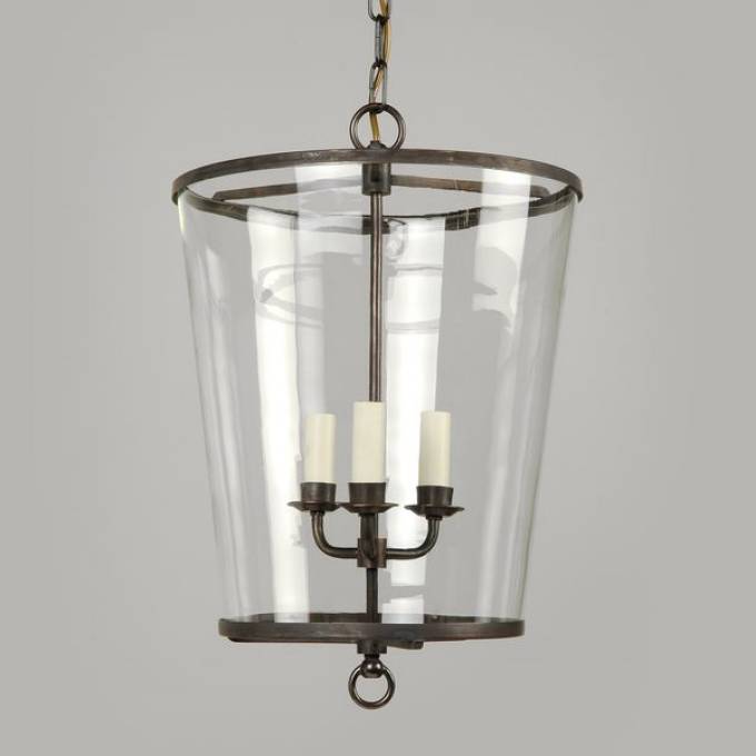 Picture of ZURICH LANTERN, LARGE, BRONZE, 3 LIGHTS