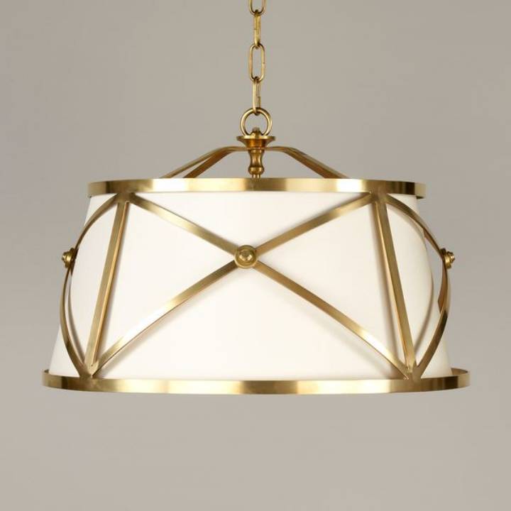 Picture of MENTON HANGING FRAME, LARGE, BRASS, 2 LIGHTS