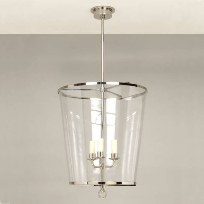Picture of LYMINGTON CHANDELIER, 2-TIER, 27.25" WIDE, NICKEL & GLASS