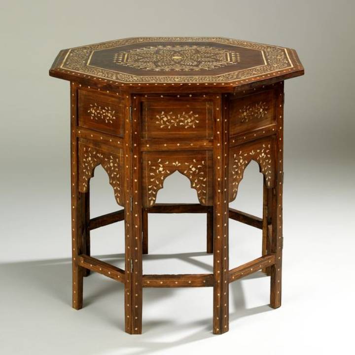 Picture of OCTAGONAL STAR INLAID TABLE, LARGE