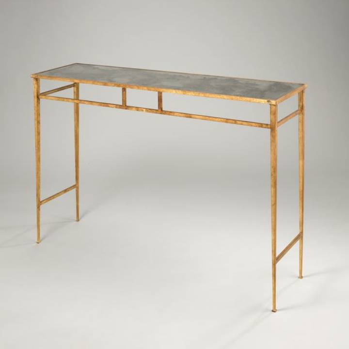 Picture of STAPLEFORD CONSOLE, GILT WITH MIRROR