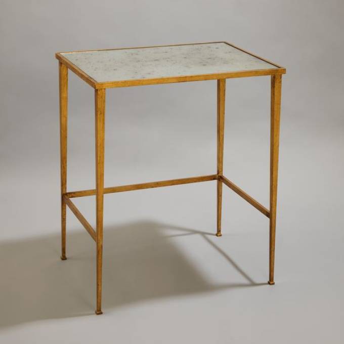 Picture of MERE NESTING TABLE, LARGE, MIRROR AND GILT