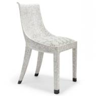Picture of EGGSHELL CRACKLE DINING CHAIR