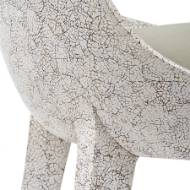 Picture of EGGSHELL CRACKLE DINING CHAIR