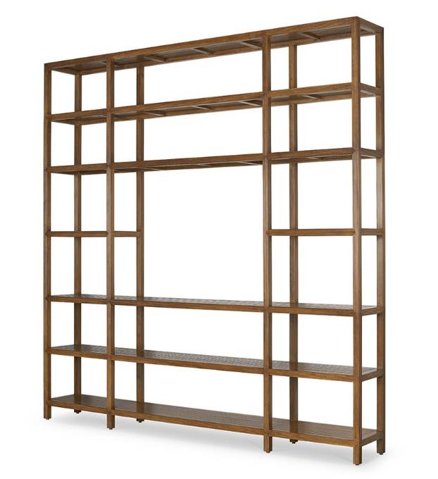 Picture of SLATTED SHIP MEDIA DISPLAY & SHELVING UNIT