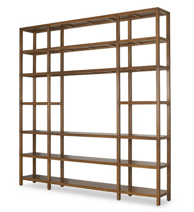 Picture of SLATTED SHIP MEDIA DISPLAY & SHELVING UNIT