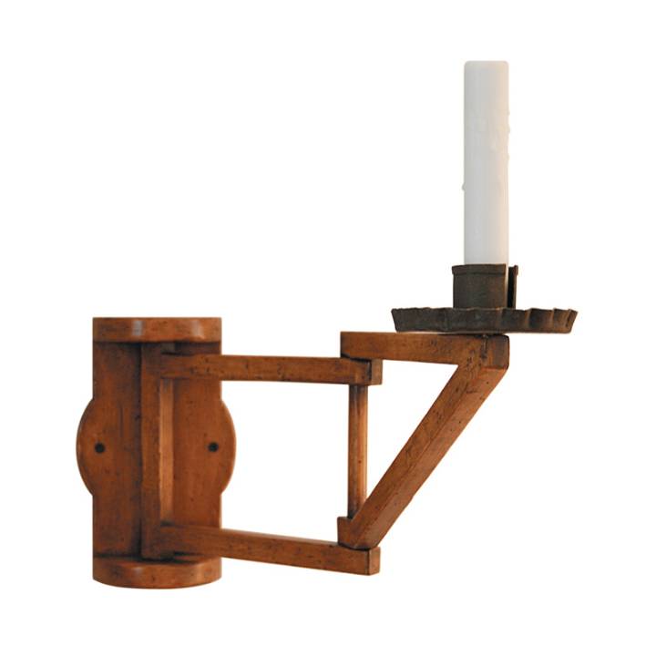 Picture of WOODEN DOUBLE SWING ARM SCONCE