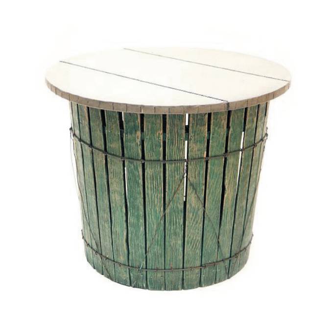 Picture of BASKET-PEWTER TOP TABLE