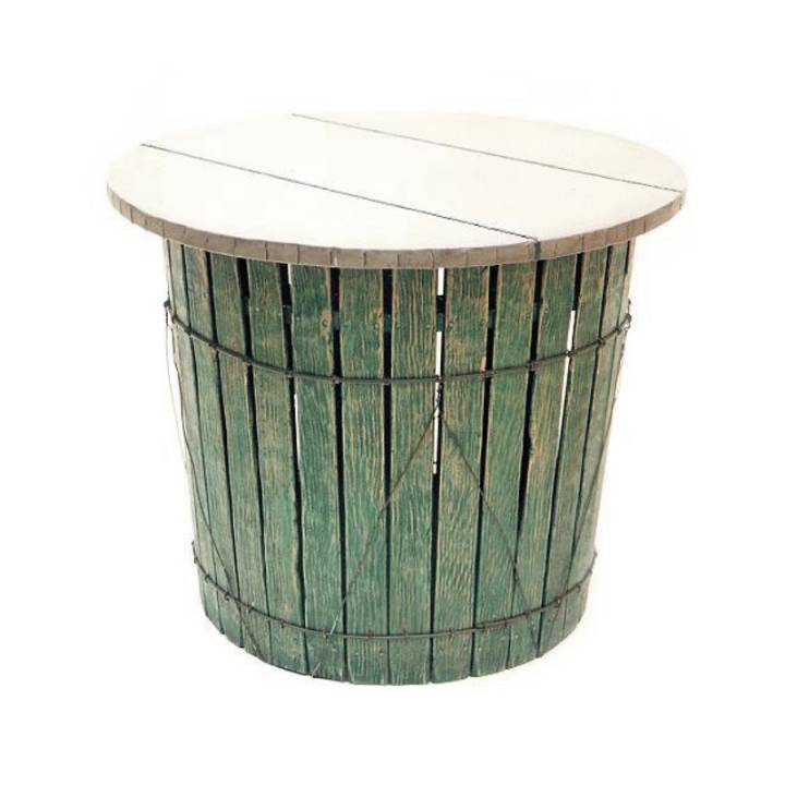 Picture of BASKET-PEWTER TOP TABLE