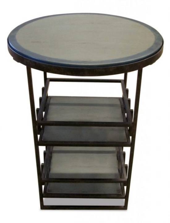 Picture of IRON LATTICE ROUND SIDE TABLE