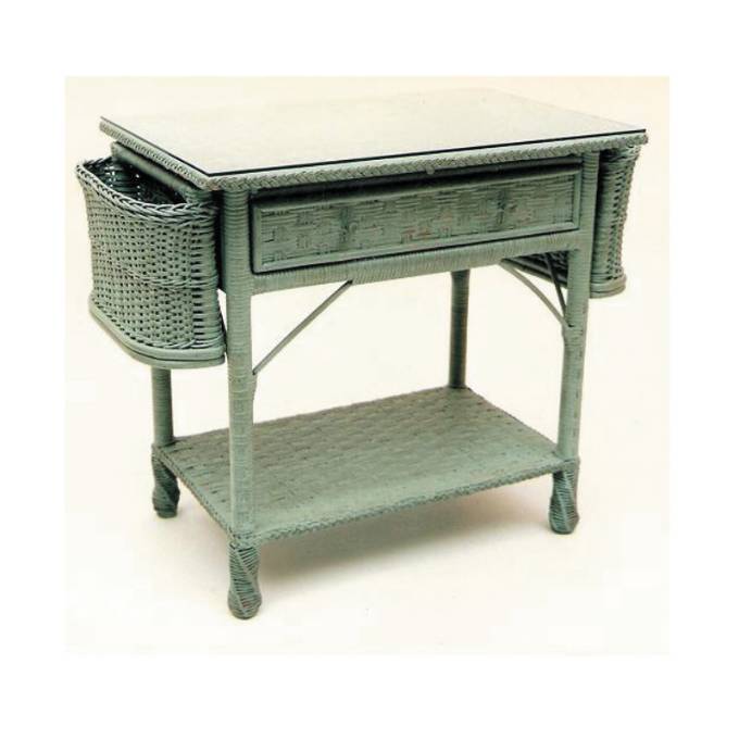 Picture of WICKER BEDSIDE TABLE