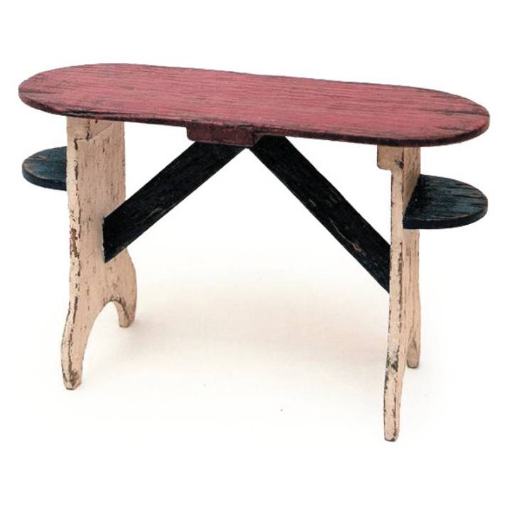 Picture of RED WHITE AND BLUE BENCH