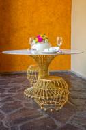 Picture of GILDED CAGE DINING TABLE 60" TOP