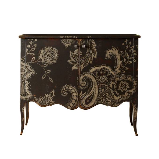 Picture of NADIA 2 DOOR CABINET WITH FLORAL ART