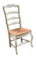 Picture of NEW COUNTRY FRENCH SIDE CHAIR WITH RUSH SEAT