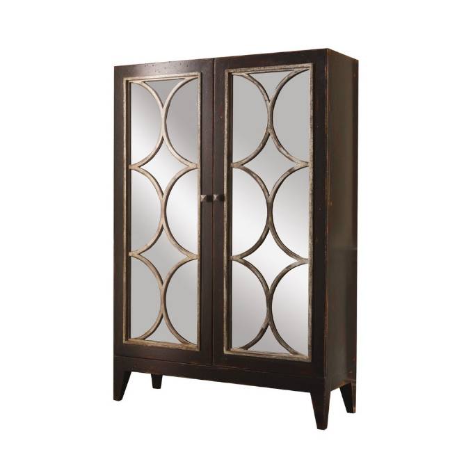 Picture of COSMOPOLITAN CURIO WITH MIRRORED DOORS