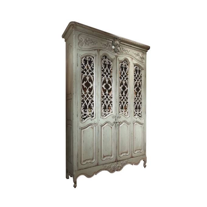 Picture of LOUIS XV BIBLIOTHÈQUE WITH METAL GRILLES