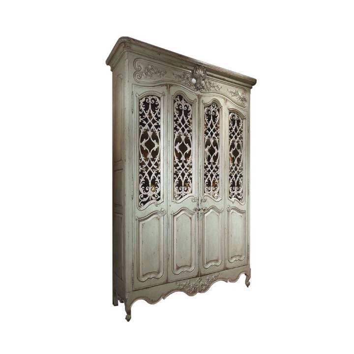 Picture of LOUIS XV BIBLIOTHÈQUE WITH METAL GRILLES