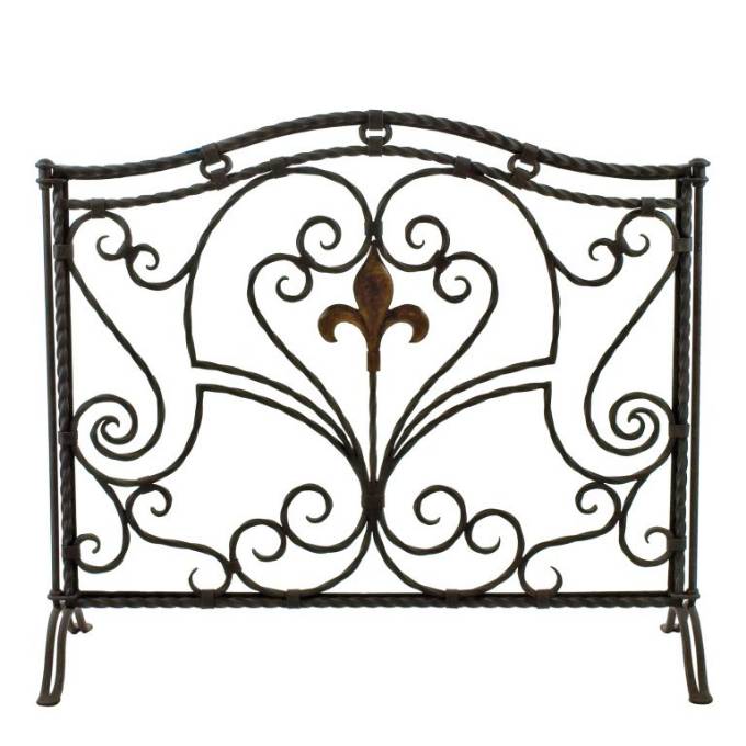 Picture of FLEUR DE LYS FIREPLACE SCREEN FS-101