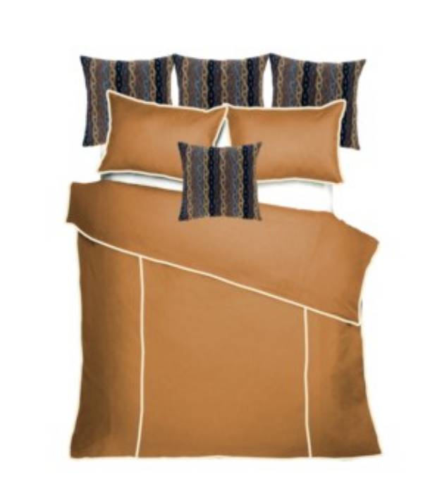 Picture of Churchill Linen - Bronze with Ivory Bedset - King