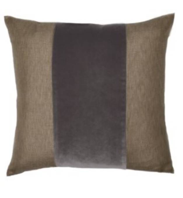 Picture of Franklin Velvet - Anchovy -  BAND Pillow - 22" x 22"