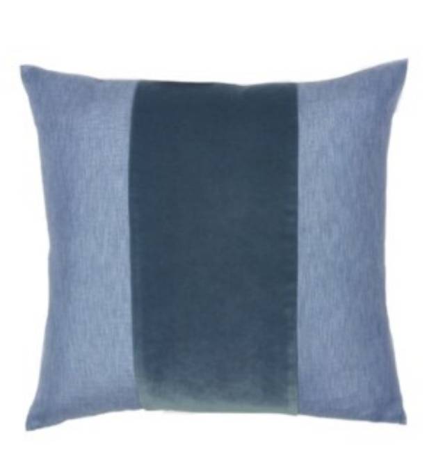Picture of Franklin Velvet - Harbor -  BAND Pillow - 22" x 22"