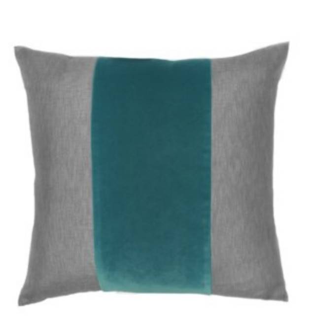 Picture of Franklin Velvet - Prussian -  BAND Pillow - 22" x 22"