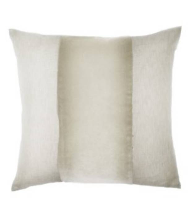 Picture of Franklin Velvet - Snow -  BAND Pillow - 22" x 22"