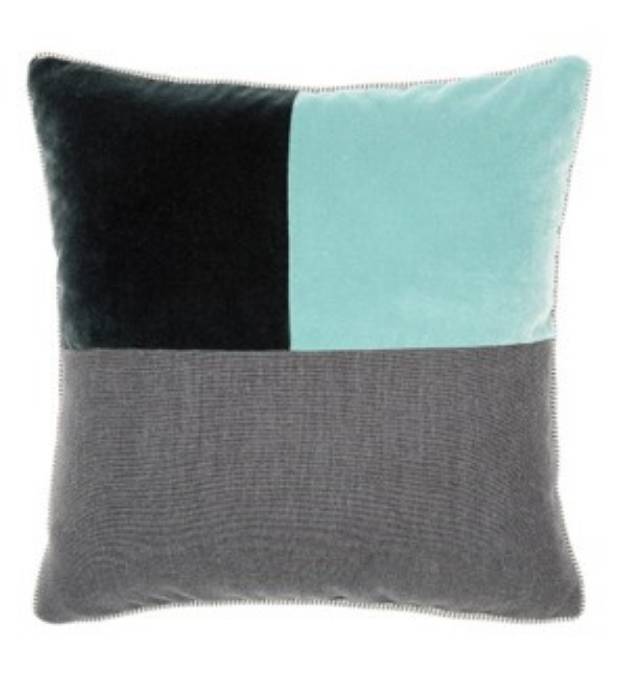 Picture of Two Tone Square Pillow - Whirlpool / Graphite