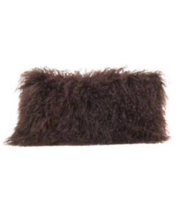 Picture of Tibetan Lamb Brown Pillow - 10"x 18"
