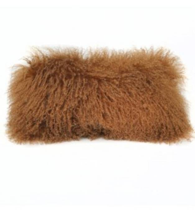 Picture of Tibetan Lamb Saddle Pillow - 10"x 18"
