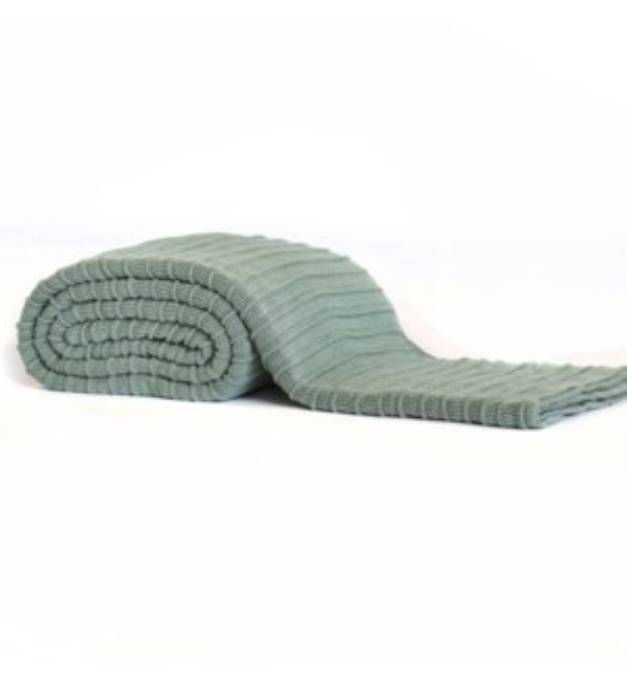 Picture of Pleated Knit - Blue Mist - Blankets