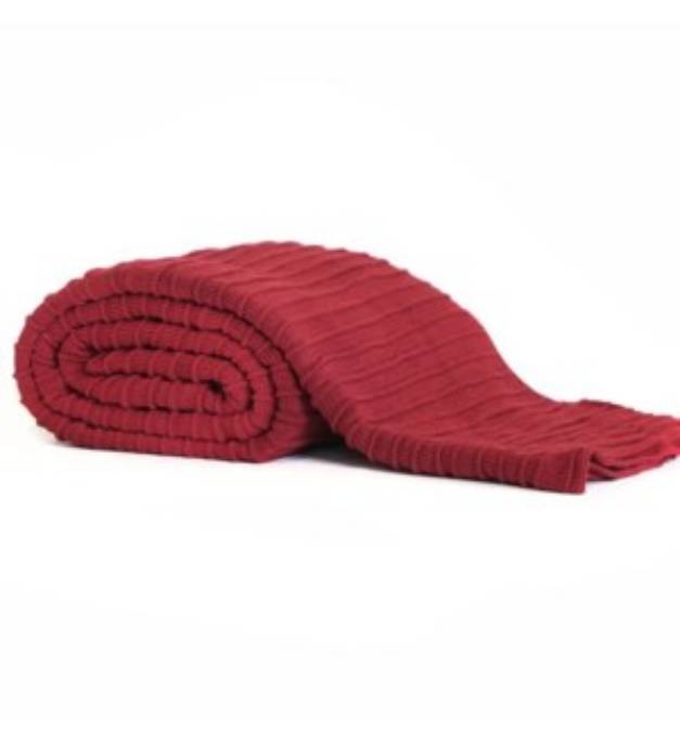 Picture of Pleated Knit - Red - Blankets