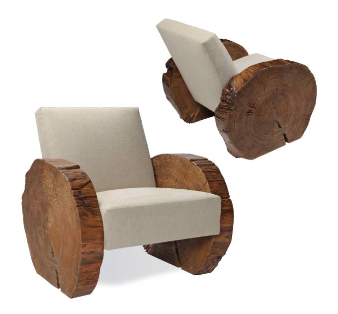 Picture of DEMILUNE DECO LOUNGE CHAIR